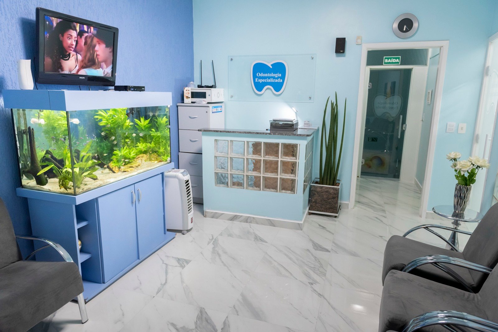 Recepção e sala de espera